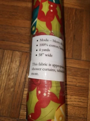 Merry And Bright for Moda - 4 Yards of Cotton/Laminate Overlay 58 inches wide - Image 1 of 4