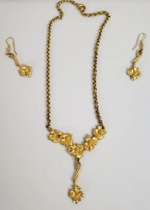 Vintage Fashion Jewelry Set (Choker & Earrings) - Picture 1 of 2