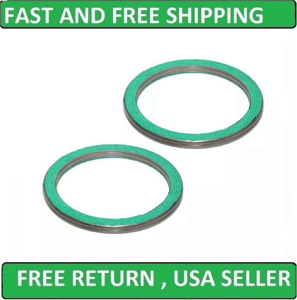 2 Exhaust Muffler Gasket for Suzuki VL1500 Intruder 1500 1998 1999 2000 - Image 1 of 1