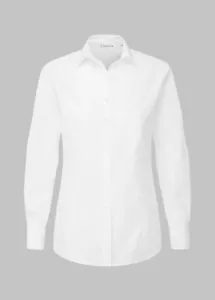 Disley Dervla Easy Care Blouse Women’s Shirt Size 8 White Long Sleeve Office - Picture 1 of 12