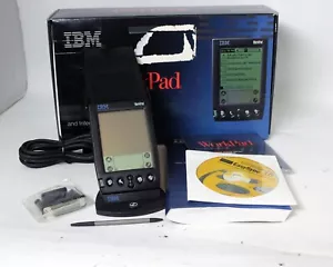 IBM WorkPad 4 Mo 8602-30x 53397-HD super rare PDA boîte d'origine dock testé manuel - Photo 1 sur 3