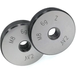 ISO Metric Thread Ring Gage M8 X 1.25 6g Threaded Ring Gauges GO And NOGO 1Pcs - Picture 1 of 5