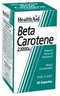 HealthAid Beta-Carotene (Natural) 15mg - 30 Capsules