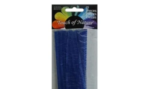 Chenille Pipe Cleaner Stems Royal Blue (6x9mm, 12") 25pcs/pkg - Picture 1 of 1