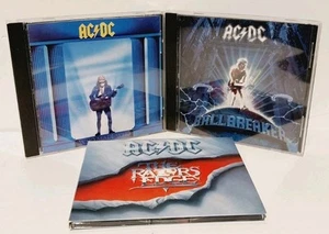 LOT 3 AC/DC CDS HEAV METAL BALLBREAKER THE RAZORS EDGE WHO MADE WHO ~DISC NRMT - Imagen 1 de 3
