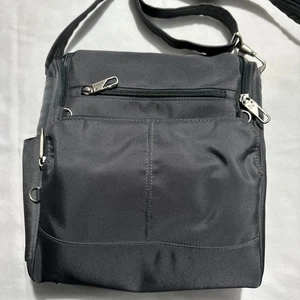 TRAVELON Gray Anti-Theft Crossbody RFID Adjustable Strap Shoulder Travel Bag - Picture 1 of 13