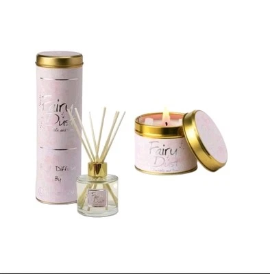 Lily-Flame Fairy Dust Reed Diffuser And Scented Candle. Best Seller - Image 1 of 3