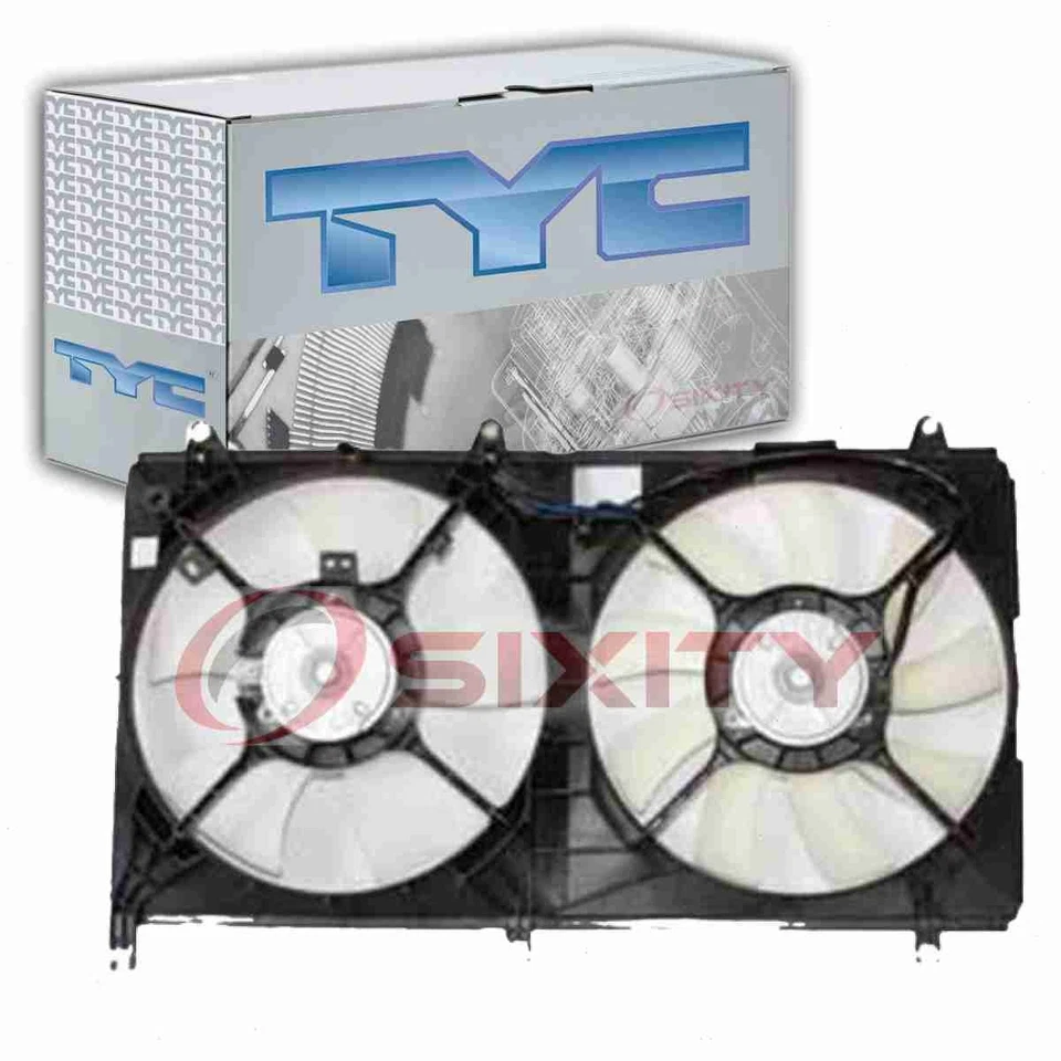 Conjunto de ventilador condensador y radiador doble TYC para Mitsubishi Galant br 2004-2008 Foto 1 de 4