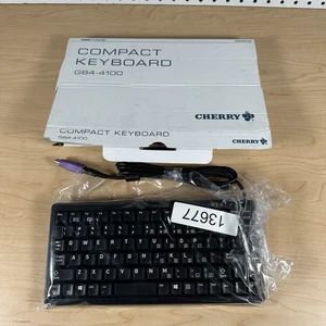 Teclado Compacto Original Cherry PS2 D-91275 ML4100 CYA Excelente Estado - Imagen 1 de 8