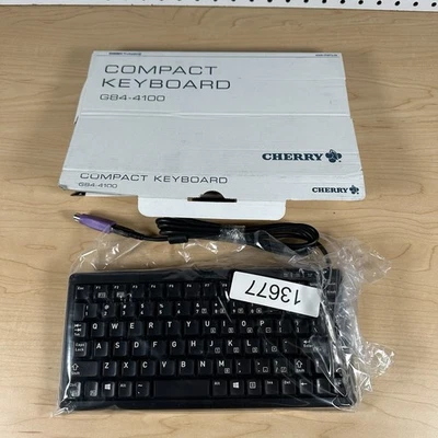 Genuine Cherry PS2 Compact Keyboard  D-91275  ML4100 CYA Great Condition - Image 1 of 4