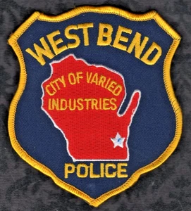West Bend Wisconsin Police Shoulder Patch (BB2 ) - Picture 1 of 2