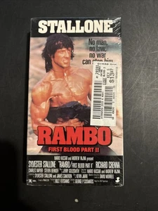 Rambo First Blood Part II VHS Tape, Sealed, Brand New, Black Label - Picture 1 of 6