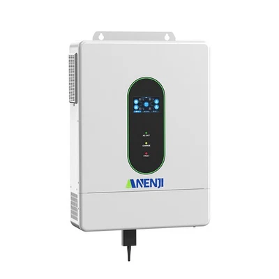 ANENJI 12KW 48V Hybrid Solar Inverter Split Phase 120V/240V Dual MPPT 200A Parallel CT