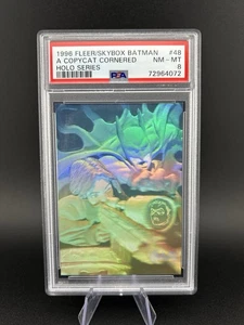 1996 Fleer Batman Hologram A Copycat Cornered Holo Series PSA 8 - Picture 1 of 4