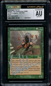 Magic The Gathering Urza's Legacy Deranged Hermit #101 1999 firmado por Kev Walker CGC AU AUTO 9 - Imagen 1 de 2