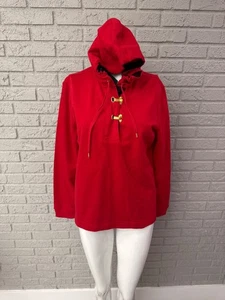 Ralph Lauren Women Red Long Sleeve Hoodie Sweatshirt Size M - Picture 1 of 10