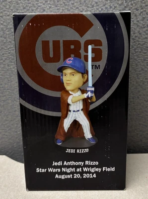 Jedi Rizzo Bobblehead Chicago Cubs Star Wars Day 2014 RARO Nuevo con Caja #2 Foto 1 de 4