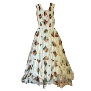 Ulla Johnson Sarai Dress Silk Maxi Aurora Sz 4 - Picture 1 of 7