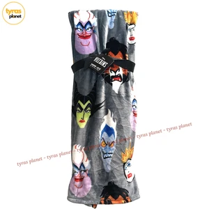 Halloween Disney Villains Maleficent Cruella Plush Soft Throw Blanket 60 X 70 - Picture 1 of 7