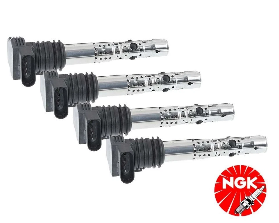 4x Bobina de encendido NGK 48005 U5003 Audi A3 A4 Seat Leon Skoda Octavia VW Bora Polo 9N Foto 1 de 1