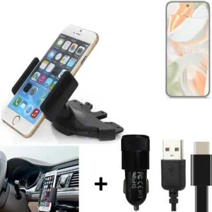 Pour Google Pixel 9 Pro support slot CD + CHARGEUR titulaire Autoradio Smartphon - Photo 1/6