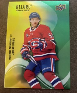 22-23 UD Allure Hockey Rookies Color Flow Yellow-Green SF-4 Jordan Harris