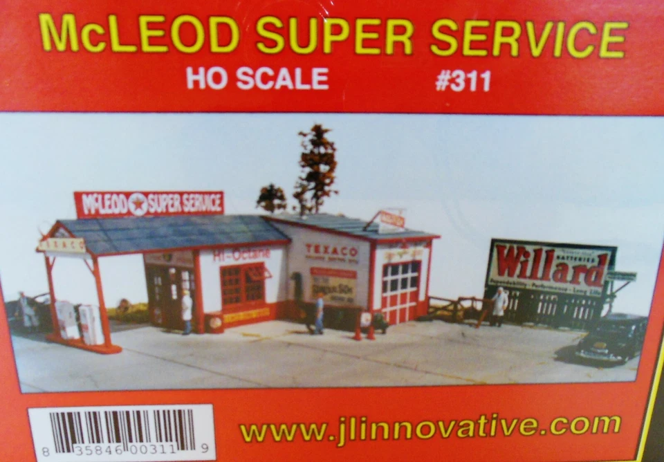 McLEOD SUPER AUTO SERVICE - HO-SCALE LASER CUT KIT #311-JL INNOVATIVE DESIGN - Image 1 of 1