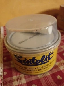 STUCCO PER MARMO E CERAMICA BICOMPONENTE RAPIDO SINTOLIT ML.175 MASTICE BIANCO - Foto 1 di 5