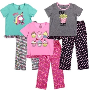Chili Peppers Girls 2-Piece Sleepwear Set, Sizes 4-14 - Picture 1 of 7