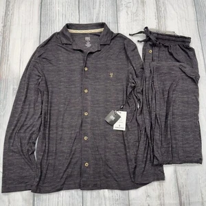 NWT FRYE Premium Sleepwear Pajama Set M Medium Gray Mens - Picture 1 of 12