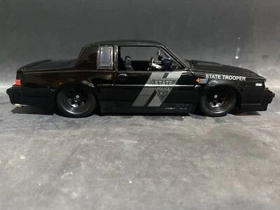 NJSP 1:24 Scale Buick Grand National Custom Slicktop Ghost Police Car - Image 1 of 4