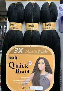 KALI QUICK TRECCIA, KIDS PERFECTION, CONFEZIONE DA 3 VALORI, (16") - Foto 1 di 4