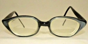 Vintage Blue Cat Eye ZWC Glasses 5 1/2" Temple Plastic Frames - Picture 1 of 5