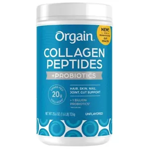 Orgain Collagen Peptides + Probiotics, Unflavored, 1.6 lbs - Picture 1 of 4