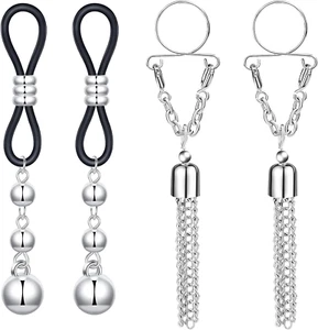 Fake Brustwarzenpiercing Nippelpiercing Nippelschmuck Non-Pierced Chirurgenstahl - Bild 1 von 2