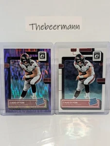 Cade Otton Lot (2) 2022 Panini Optic Purple Shock + Base Rated Rookie #293 - Picture 1 of 2