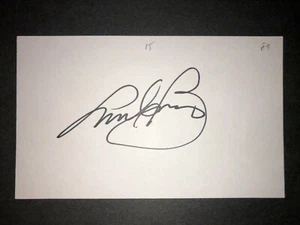 1989 PADRES: Andy Benes, SIGNED 3x5 Card (JS) - Picture 1 of 1
