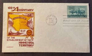 #981 Minnesota Territory FDC Cachet Craft/Staehle cachet - Picture 1 of 1
