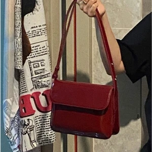 2024 Trend Square Purses Pure Color Crossbody Bags Underarm Bags Female - Picture 1 of 7