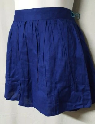Falda corta Eye Candy azul rayón talla mini grande 28" cintura Foto 1 de 4