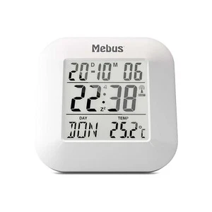 digitaler Funk-Wecker mit Thermometer Datumsanzeige und Beleuchtung Snooze-Fu... - Bild 1 von 7