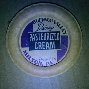Buffalo Valley Dairy Milton Pa. Pasteurisierte Creme Flaschenverschluss - Bild 1 von 1