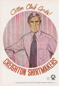 1969 Creighton Shirts: Cotton Club Cords Vintage Print Ad - Bild 1 von 1
