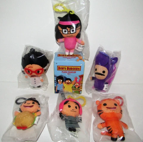 BOB'S BURGERS PLUSH DANGLER SERIES 2 COMPLETE SET OF (6) NEW Cover