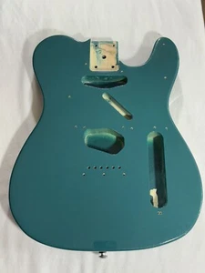 2022 G&L ASAT Classic Placentia Series Tele Body Turquoise Sparkle Poplar - Picture 1 of 16