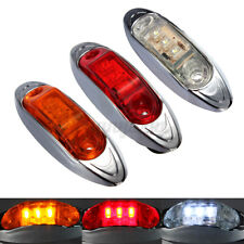 LED Side Marker Light Indicator Lamp Truck Trailer Lorry Waterproof Red Amber