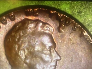 1964 D Lincoln Penny error - Lamination / die break Obverse Edge - See Photos - Picture 1 of 6