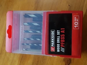 PARKSIDE WOOD DRILL SET PFBS5 A1 10 PIECE SET - Picture 1 of 3