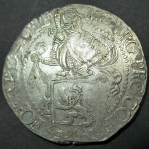 Certificate of Authenticity First Silver Dollar Dutch Colonial Lion Dollar 1650 - Picture 1 of 3