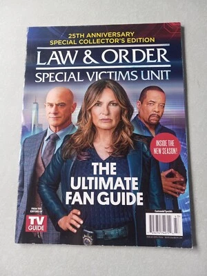 2024 LAW AND ORDER SPECIAL VICTIMS UNIT MAGAZINE 25TH ANNIVERSARY TV Guide  - Image 1 of 2